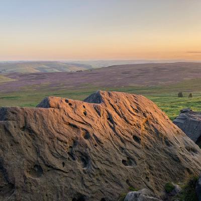 Sunset at Stanage Edge