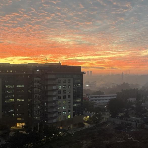 Sunrise over Kochi InfoPark