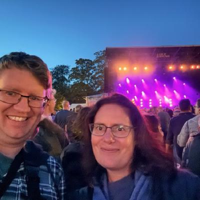 Laura and me at the concert

